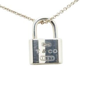 Tiffany Lock Charm Necklace Silver Co